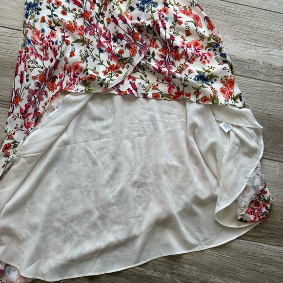 DEVLIN Hi Lo Floral Wrap Dress Size Xs - Picture 4 of 9